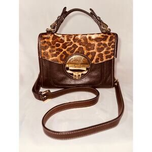 Michael Kors: RARE Leopard-print Dyed Calf Hair Purse